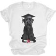 Russian Terrier Dog Graduation Cap Graduate Owner Grad Unisex Jersey T-Shirt