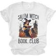 Salem Witch Book Club Bookish Retro Halloween Cat Unisex Jersey T-Shirt Salem Witch Book Club Bookish Retro Halloween Cat Unisex Jersey T-Shirt