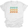 Senior 2022 Shirt Class Of 2022 Retro Graduation Grad Unisex Jersey T-Shirt