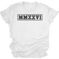 Senior 2026 MMXXVI Graduate Class Of 2026 Graduation Unisex Jersey T-Shirt