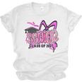 Senior 2027 Class Of 2027 Coquette Girl Pink Graduation 2027 Unisex Jersey T-Shirt