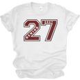 Senior 2027 Maroon Senior Class Of 27 Jersey Graduation Unisex Jersey T-Shirt