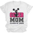 Senior Cheerleader Mom Cheer Class Of 2025 Graduation Women Unisex Jersey T-Shirt