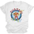 Shazam Comic Book Art Heroic Portrait Vintage Unisex Jersey T-Shirt
