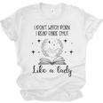 Smutty Book Lovers Romantasy Dark Fairy Tales Romance Reader I Dont Watch Porn Small Grey Unisex Jersey T-Shirt Smutty Book Lovers Romantasy Dark Fairy Tales Romance Reader I Dont Watch Porn Small Grey Unisex Jersey T-Shirt