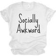 Socially Awkward Introvert Anxious Social Awkwardness Unisex Jersey T-Shirt