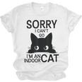 Sorry I Can't Go I'm An Indoor Cat Introvert Cats Unisex Jersey T-Shirt Sorry I Can't Go I'm An Indoor Cat Introvert Cats Unisex Jersey T-Shirt