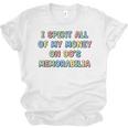 I Spent All My Money On 90's Memorabilia Nostalgia & Retro Premium Tri-Blend Unisex Jersey T-Shirt
