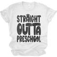 Straight Outta Preschool Graduation Cap Gown 2022 Cute Unisex Jersey T-Shirt