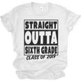 Straight Outta Sixth Grade Class Of 2019 Graduation Unisex Jersey T-Shirt