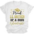 Super Proud Little Brother 2025 Graduate Graduation Family Unisex Jersey T-Shirt
