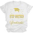 Super Proud Step Brother Of 2025 Graduate Graduation Family Premium Unisex Jersey T-Shirt