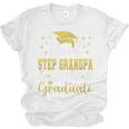Super Proud Step Grandpa Of 2025 Graduate Graduation Family Premium Unisex Jersey T-Shirt