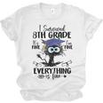 I Survived 8th Grade Graduated Cat Graduation Unisex Jersey T-Shirt