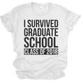 I Survived Graduate School Class Of 2018 Graduation Unisex Jersey T-Shirt