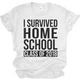 I Survived Home School Class Of 2018 Graduation Unisex Jersey T-Shirt
