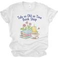 Tale As Old As Time Floral Bookshop Romantic Unisex Jersey T-Shirt