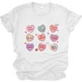 Things I Do On Valentines's Day Book Lover Candy Heart Unisex Jersey T-Shirt