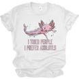 I Tried People I Prefer Axolotl Salamander Introvert Raglan Baseball Tee Unisex Jersey T-Shirt