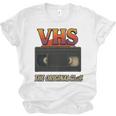 VHS Tape Nostalgia Old School Technology Humor Premium Unisex Jersey T-Shirt