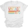 Vintage 1970 Birthday Retro Style 70's Born Nostalgia Party Premium Tri-Blend Unisex Jersey T-Shirt