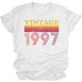 Vintage 1997 Retro Style 90's Born Nostalgia Vibes Birthday Premium Tri-Blend Unisex Jersey T-Shirt