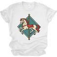 Vintage Carousel Horse Merry Go Round Nostalgia Art Premium Unisex Jersey T-Shirt
