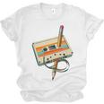 Vintage Pencil Rewind Cassette Tape Nostalgia Party 80s 90s Premium Unisex Jersey T-Shirt