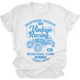Vintage Racing Automotive Nostalgia Distressed Car Premium Tri-Blend Unisex Jersey T-Shirt