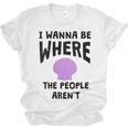 I Wanna Be Where The People Aren't Introvert Unisex Jersey T-Shirt I Wanna Be Where The People Aren't Introvert Unisex Jersey T-Shirt