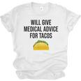 Will Give Medical Advice For Tacos Shirt Graduation MD Unisex Jersey T-Shirt