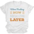 Wine Tasting Now Minimal Socializing Introvert Vintage Unisex Jersey T-Shirt Wine Tasting Now Minimal Socializing Introvert Vintage Unisex Jersey T-Shirt