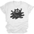 Yk2 Grunge Scary Cat With Tail Tomboy 90s Nostalgia Indie Unisex Jersey T-Shirt