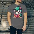 Adorable Book Lover Humming Bird With Reading Glasses Cute Unisex Jersey T-Shirt