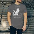 Antisocial Introvert Cat With Coffee On Computer Emo Goth Unisex Jersey T-Shirt Antisocial Introvert Cat With Coffee On Computer Emo Goth Unisex Jersey T-Shirt
