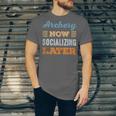 Archery Now Minimal Socializing Introvert Vintage Unisex Jersey T-Shirt