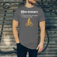 Bike-Trovert Bicycle Humor Definition Introvert Unisex Jersey T-Shirt