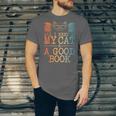 Cat & Book Art For Men Women Cat Librarian Novel Book Lover Unisex Jersey T-Shirt Cat & Book Art For Men Women Cat Librarian Novel Book Lover Unisex Jersey T-Shirt