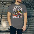 Class Of 2022 Monster Truck Graduation Cap Retro Sunset Boy Unisex Jersey T-Shirt