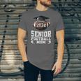 Class Of 2024 Graduation Senior Football Mom 2024 Unisex Jersey T-Shirt