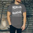 Class Of 2024 High School Senior Graduation Groovy Wave Unisex Jersey T-Shirt