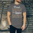 Class Of 2024 Proud Mom Of Senior Class 24 Graduation Unisex Jersey T-Shirt