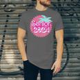 Class Of 2024 Senior Pink Retro Classic Girl Grad Graduation Unisex Jersey T-Shirt