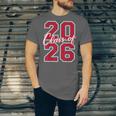 Class Of 2026 Graduation Red With Varsity Letters Unisex Jersey T-Shirt