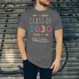 Class Of 2030 Grow With Me 2nd Grade Graduation Unisex Jersey T-Shirt