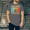 I Like Coffee And Maybe 3 People Introvert Anti-Social Unisex Jersey T-Shirt