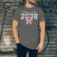 Coquette Bow Preppy Class Of 2038 Girly Girl 2038 Graduation Unisex Jersey T-Shirt
