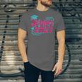 Coquette Pink Bow Senior 2027 Class Of Graduation Unisex Jersey T-Shirt