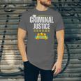 Criminal Justice Degree Graduation Senior Celebration Grad Unisex Jersey T-Shirt