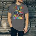 I Crushed Pre-K Monster Truck Graduation Preschool Grad 2025 Unisex Jersey T-Shirt